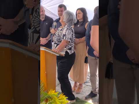 Fala de Letinha durante reinauguração do centro cirúrgico do Hospital Municipal de Várzea do Poço